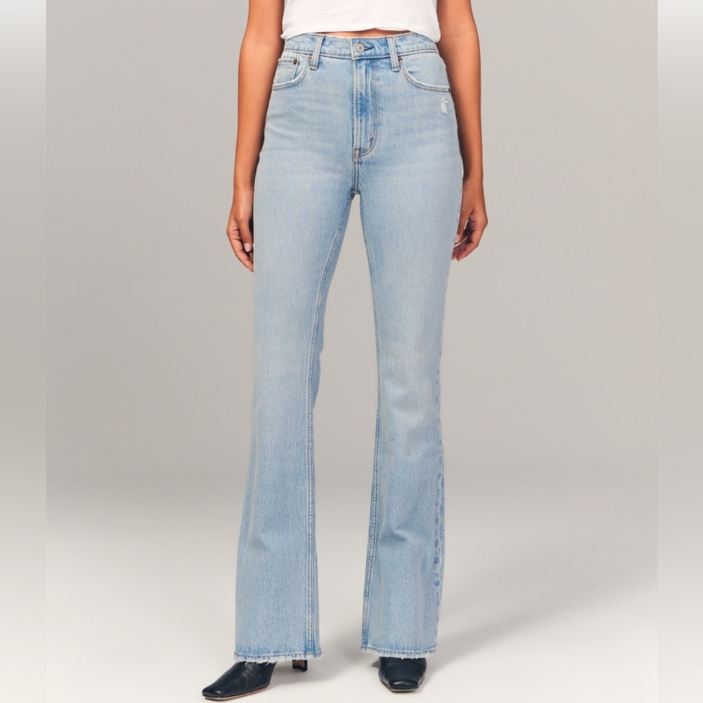 Abercrombie & Fitch Light Blue Flare Jeans